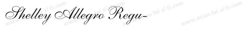 Shelley Allegro Regu字体转换